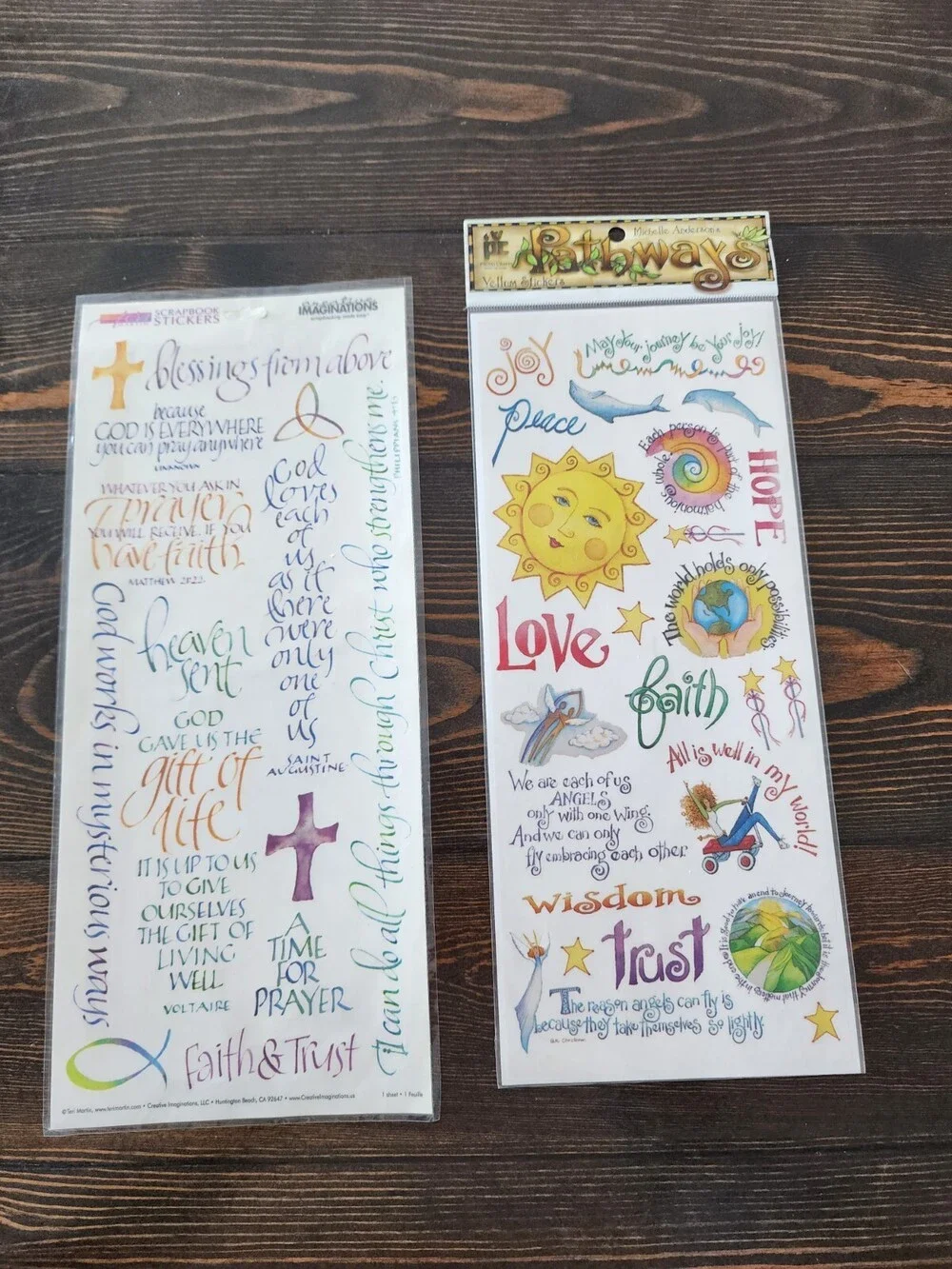 Scrapbooking Stickers Lot Easter Christian Jumbo Sheets New Vintage Retired #22